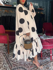 Casual Polka Dot Print Loose Dress