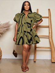 Relaxed Printed Maxi Dress