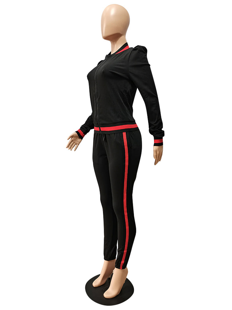 Fashion Long Sleeve Sports Casual Suit