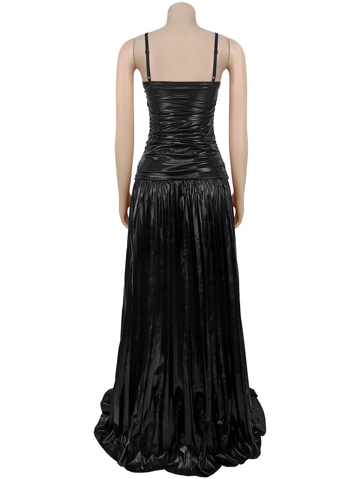 Sexy Hollow Out Party Club Pleated Maxi Dress