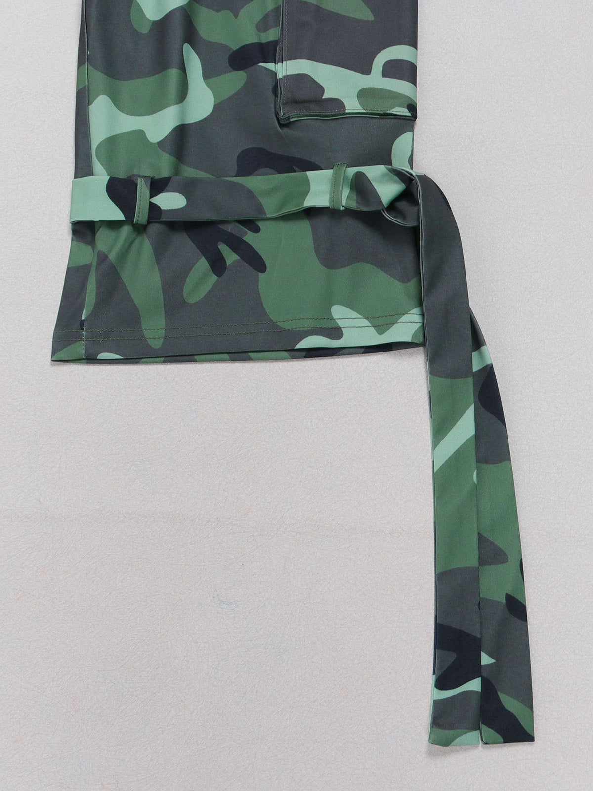Casual Camo High Waist Cargo Shorts
