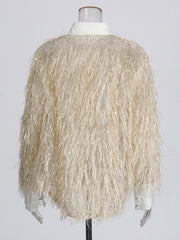 Fashion Single-Breasted Fringe Shirt