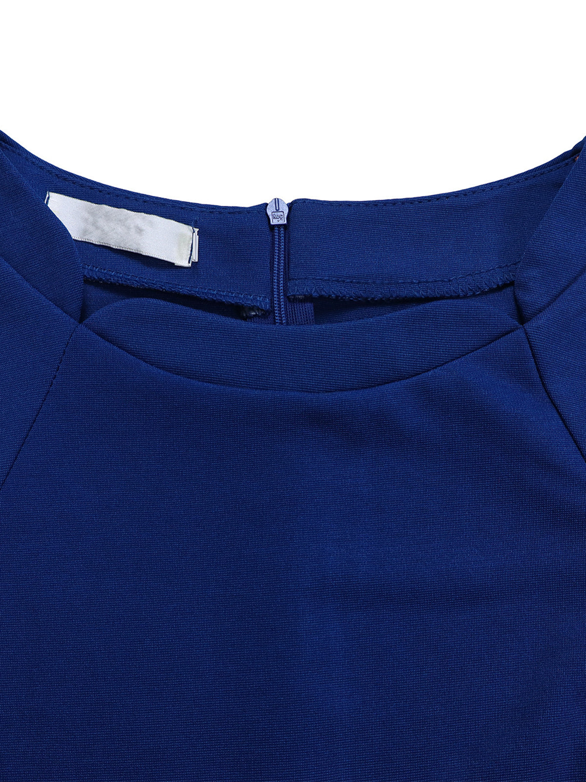 Elegant Round Neck High Waist Bodycon Pencil Dress