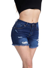 Fashion Stretch Ripped Denim Casual Shorts
