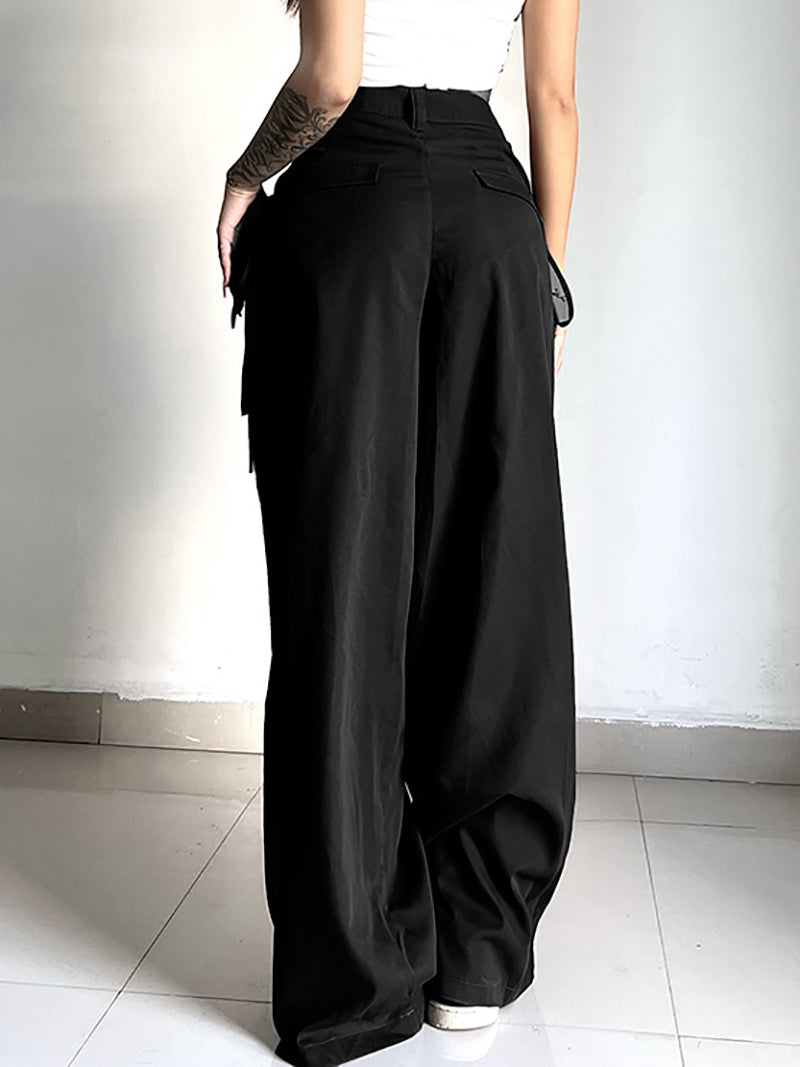 Low Waist Loose Wide Leg Pants