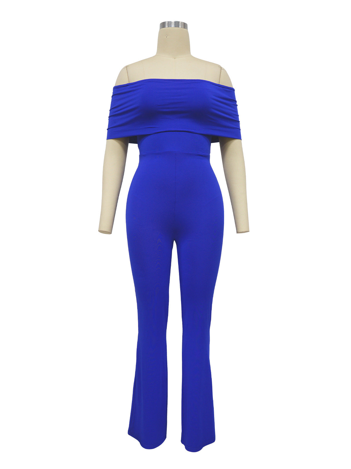 Sexy Solid color Off Shoulder Jumpsuit