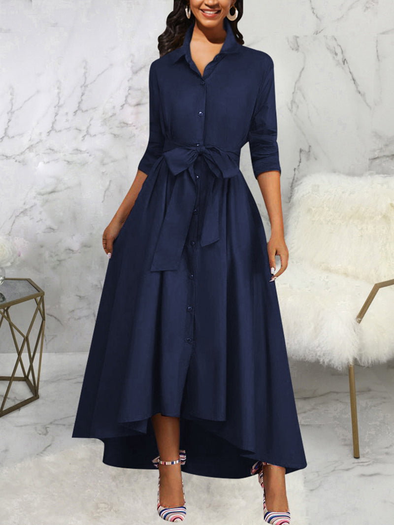 Long Sleeve Loose Elegant Maxi Dress