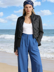 Color Block Puffer Jacket-boutique