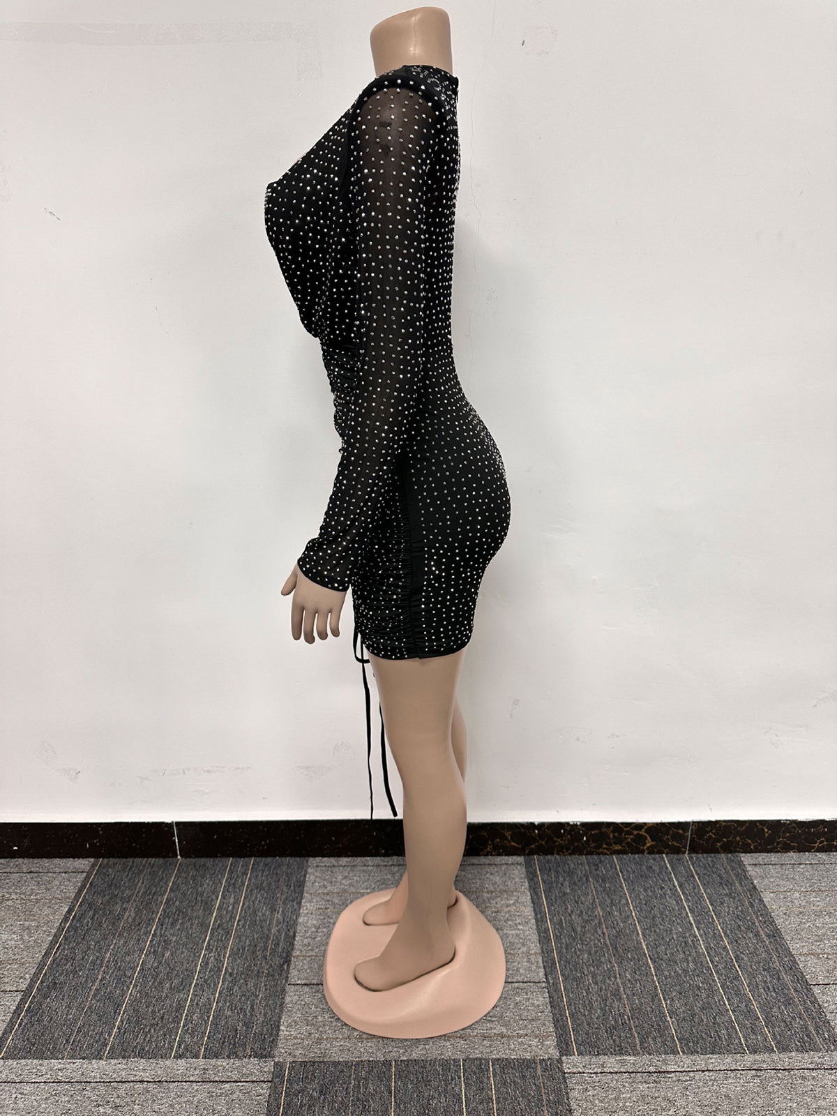 Sexy See Through Elastic Slim Dress