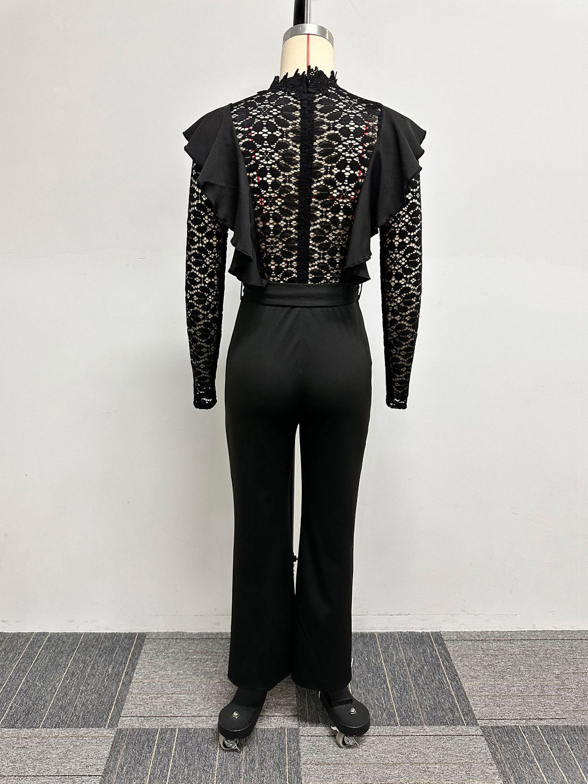 Sexy See through Lace Patchwork Jumpsuit