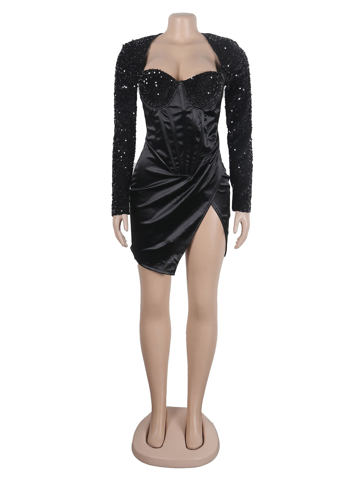 Sexy Sequin Masquerade Ball Party Mini Dress