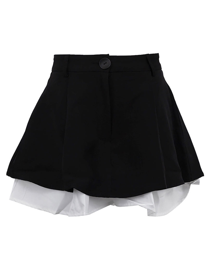 Fashion Loose Casual High Waist Pleated Skirt