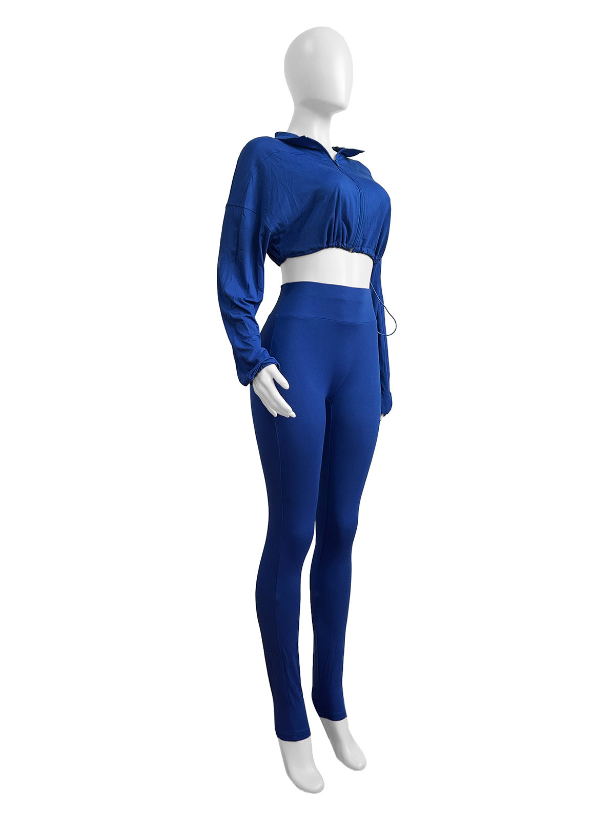 Crop Top High Waist Tight Pants Sports Suit