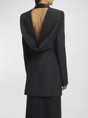 Fashion Deep V Backless Blazer