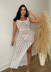 Women's Sexy Sequin Maxi Swimsuit Cover Dress