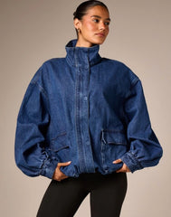 Denim Bomber Jacket