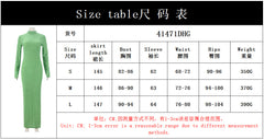 41471秋冬女装新款跨境圆领长袖植绒修身经典欧美连衣裙女度假风