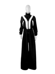 Oversized Color Block Zip Top and Pants Set