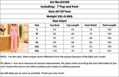 Bow Waist Top and Wide Leg Pants Set