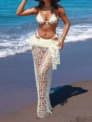Women's Sheer Mesh Beach Cover-Up Dress