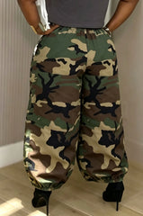 Vintage Camo Denim Balloon Pants