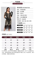 1920s Sequin Fringe Short Sleeve Dress