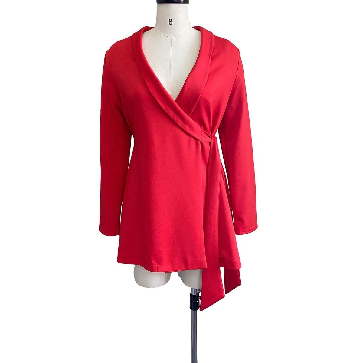 Tie Waist Wrap Blazer Mini Dress