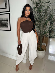 Pleated Harem Pants for Women