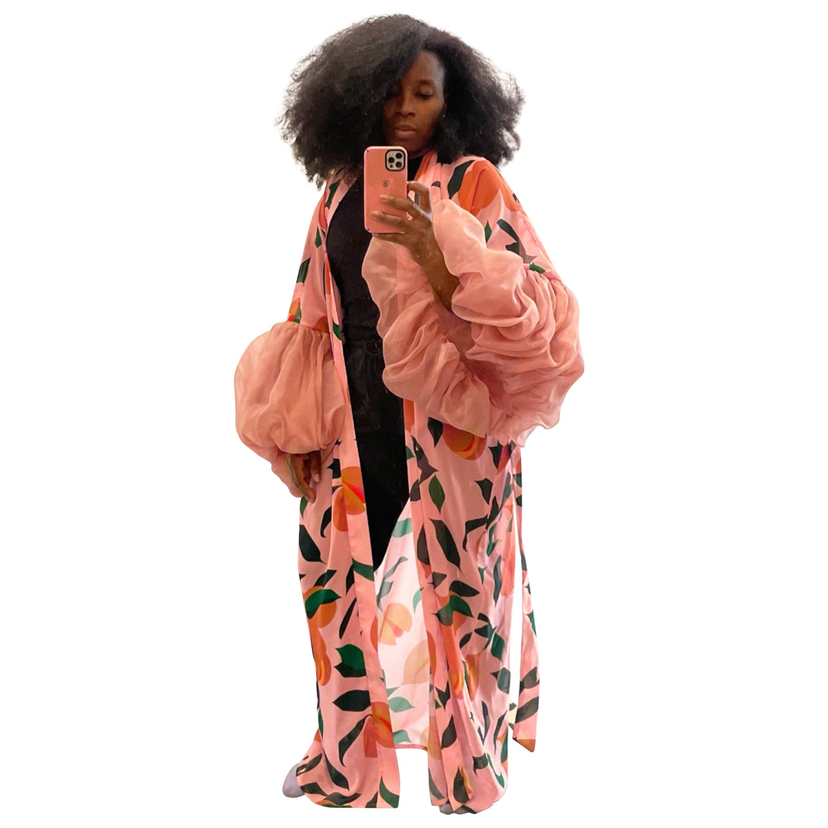Women's Printed Beach Kimono Cover-Up