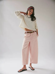 Relaxed Wide Leg Denim Jeans