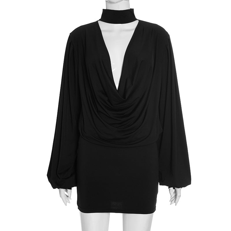 Sexy Hollow Out Tops Package Hip Skirt Sets