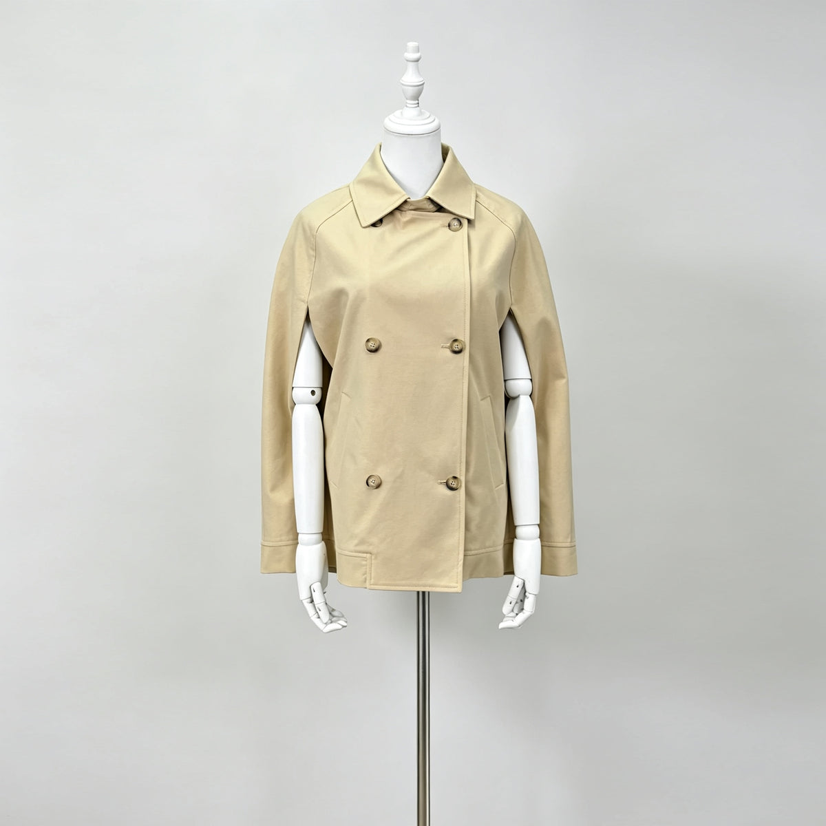Vintage Cape Collar Cropped Jacket-boutique