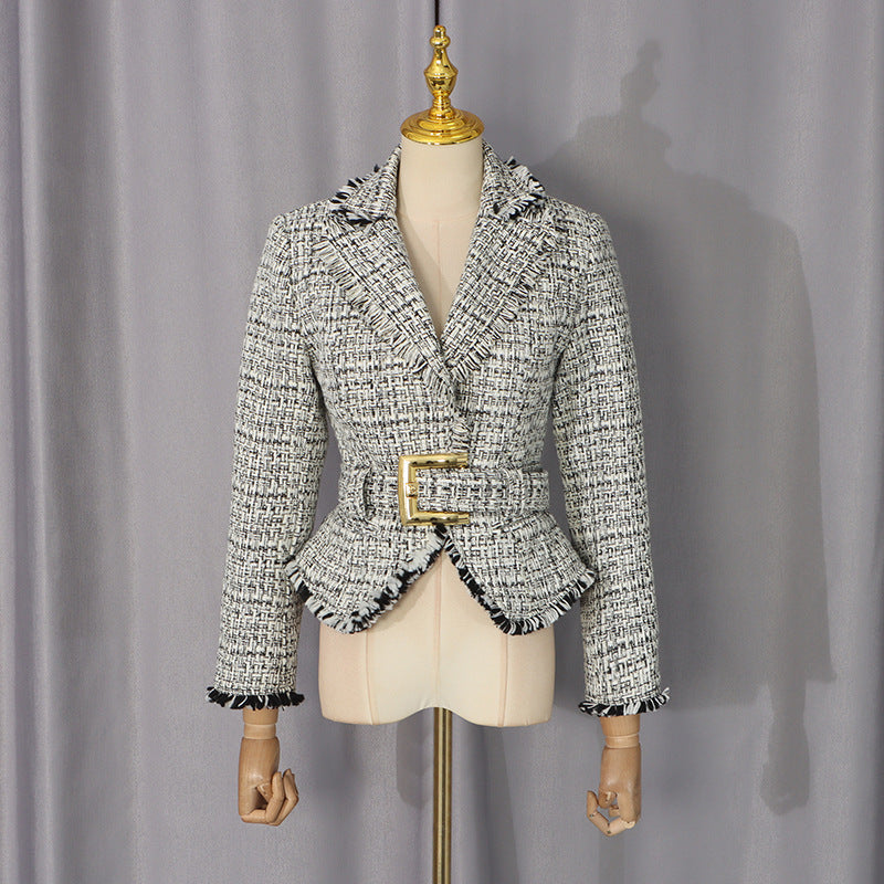 Contrast Stripe Tailored Jacket-boutique