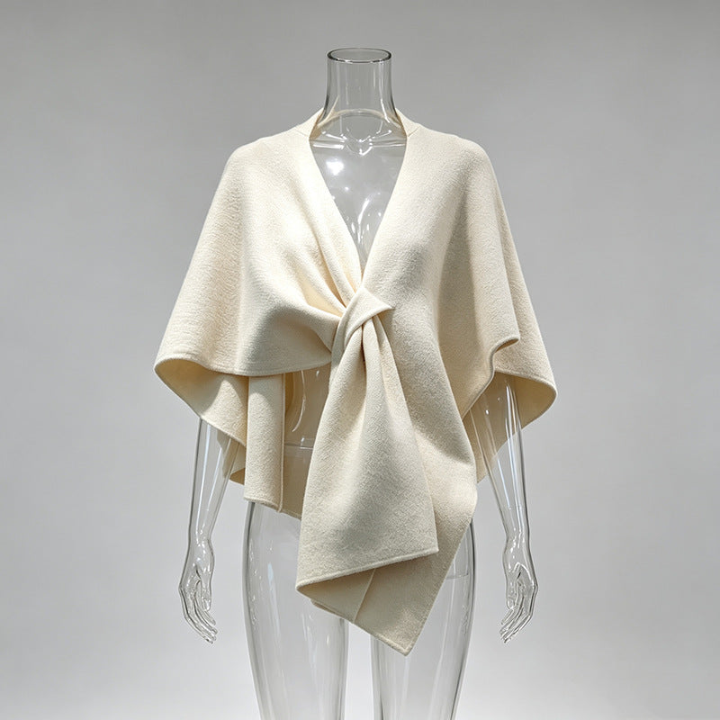 Twisted Sleeveless Cape Top-boutique