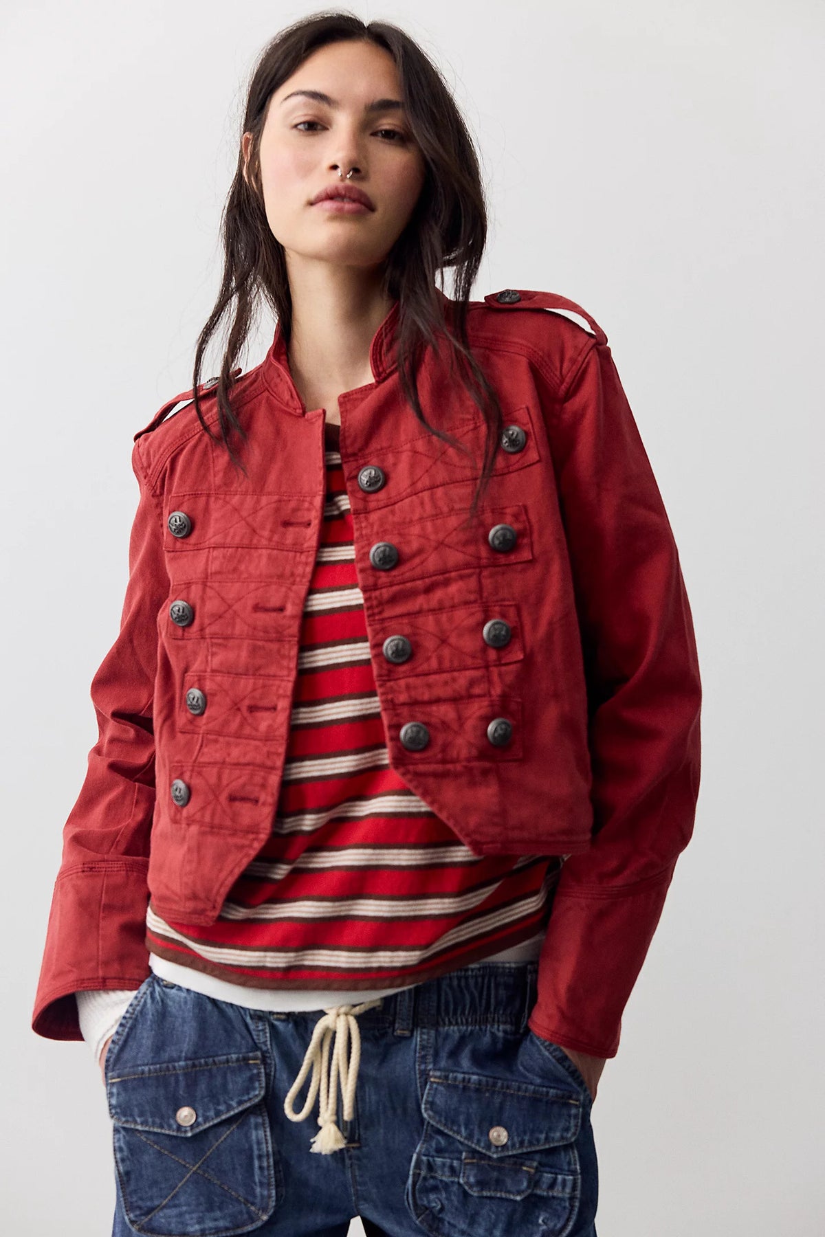Relaxed Long Sleeve Utility Jacket