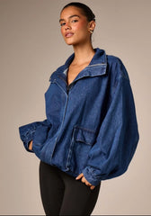 Denim Bomber Jacket