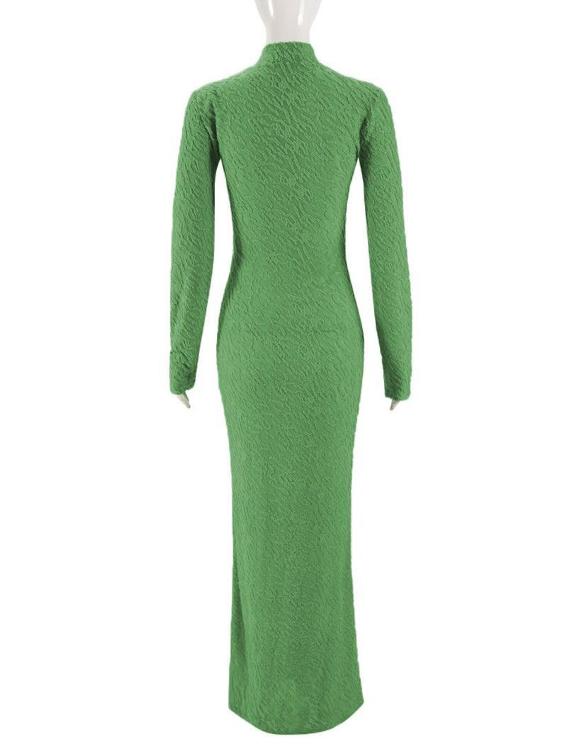Casual Round Neck Bodycon Maxi Dress