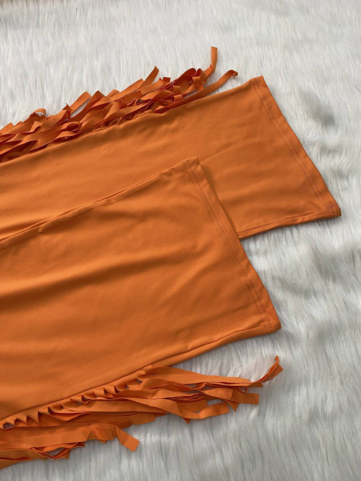 Sexy Off Shoulder Fringe Slim Fit Jumpsuit