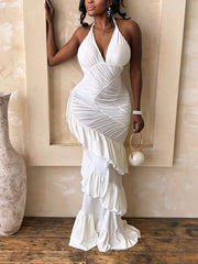 Halter Bodycon Evening Dress