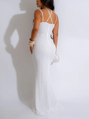 Ethereal Garden Rhinestones Maxi Dress