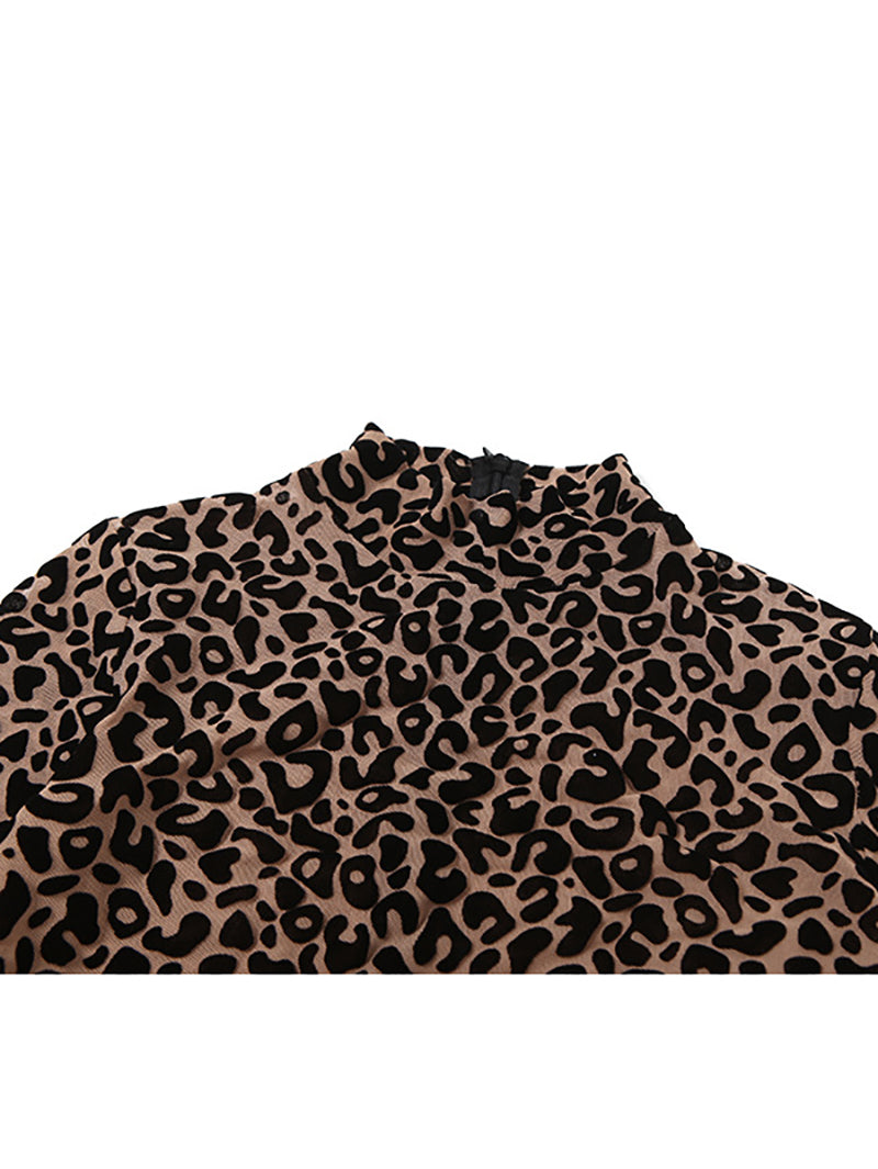 Sexy Leopard Print Bodycon Jumpsuit