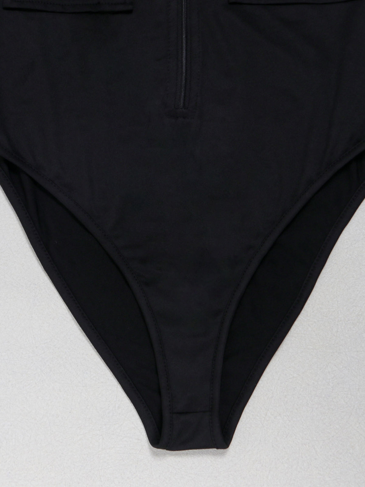 Sexy V-neck Halter Bodysuit and Mesh Pants Set
