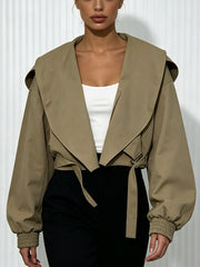 Vintage V Neck Fitted Jacket-boutique