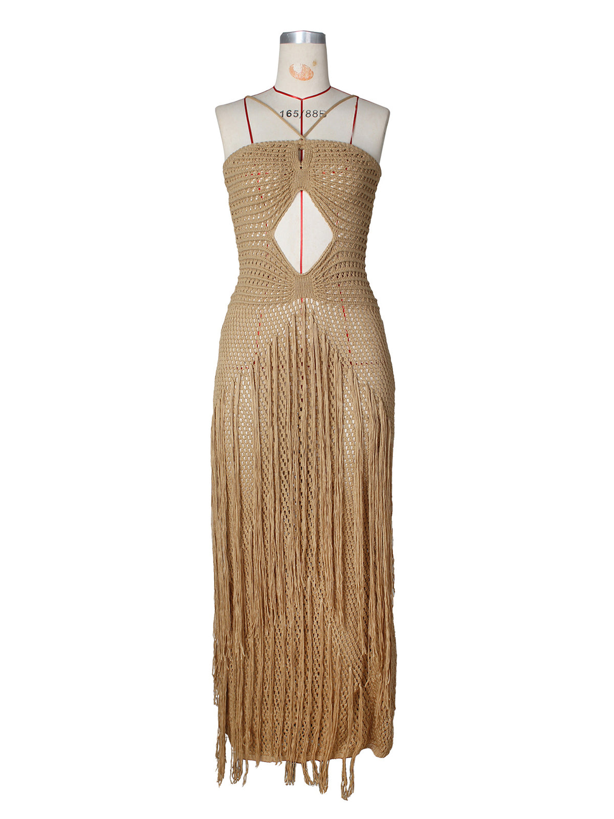 Sexy Hollow Out Crochet Fringe Dress