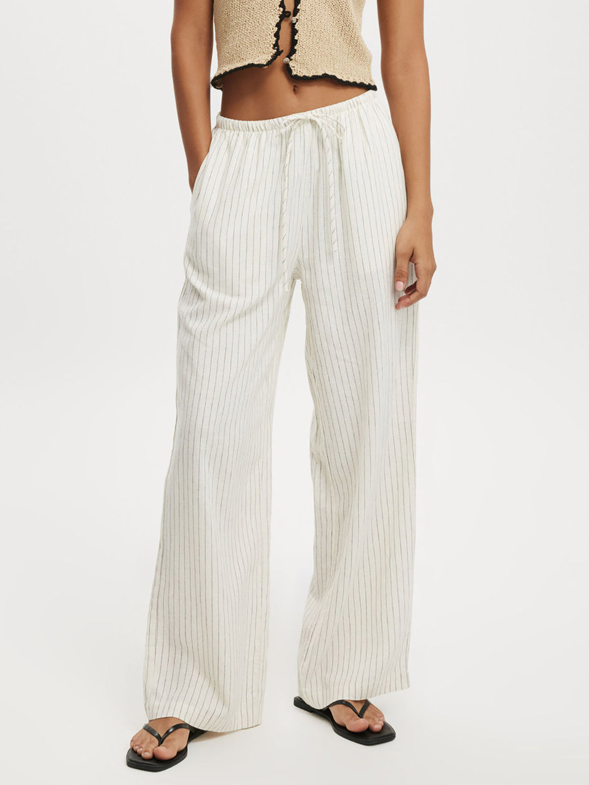 Casual Print Home Wide Leg Pants