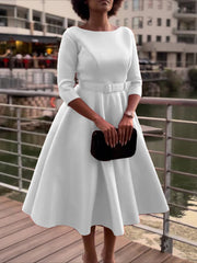 party dress亚马逊跨境女装时尚气质优雅伴娘宴会礼服外贸连衣裙