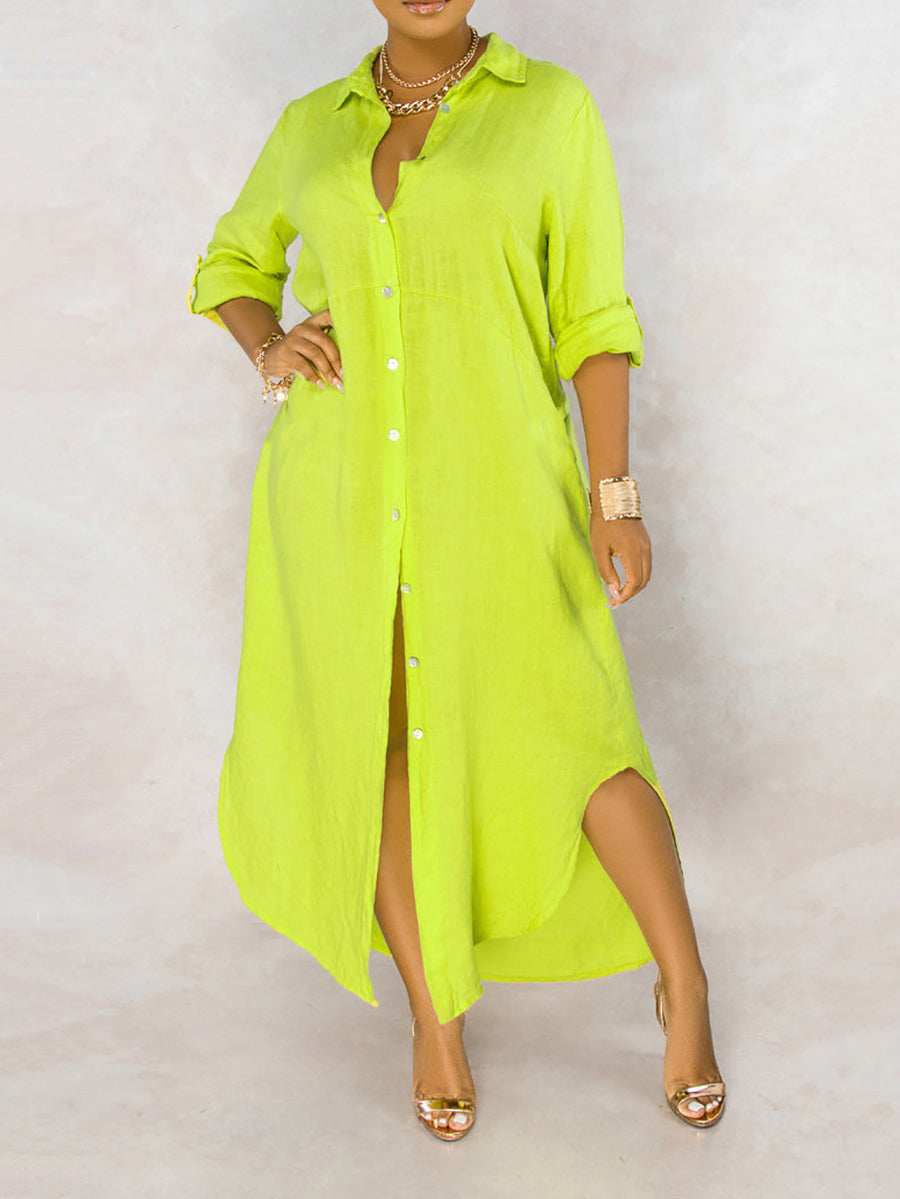 Sexy Boho Robe Loose Shirt Dress