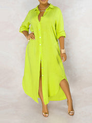 Sexy Boho Robe Loose Shirt Dress