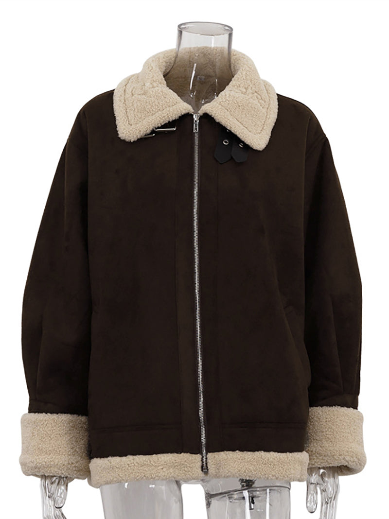 Retro Style Warm Suede Jacket