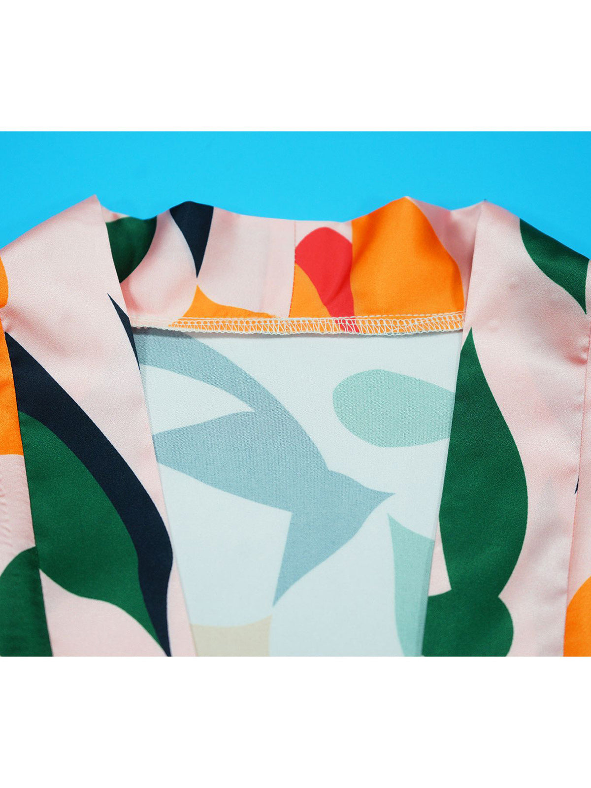 Casual Vacation Print Strap Design Cardigan Smock